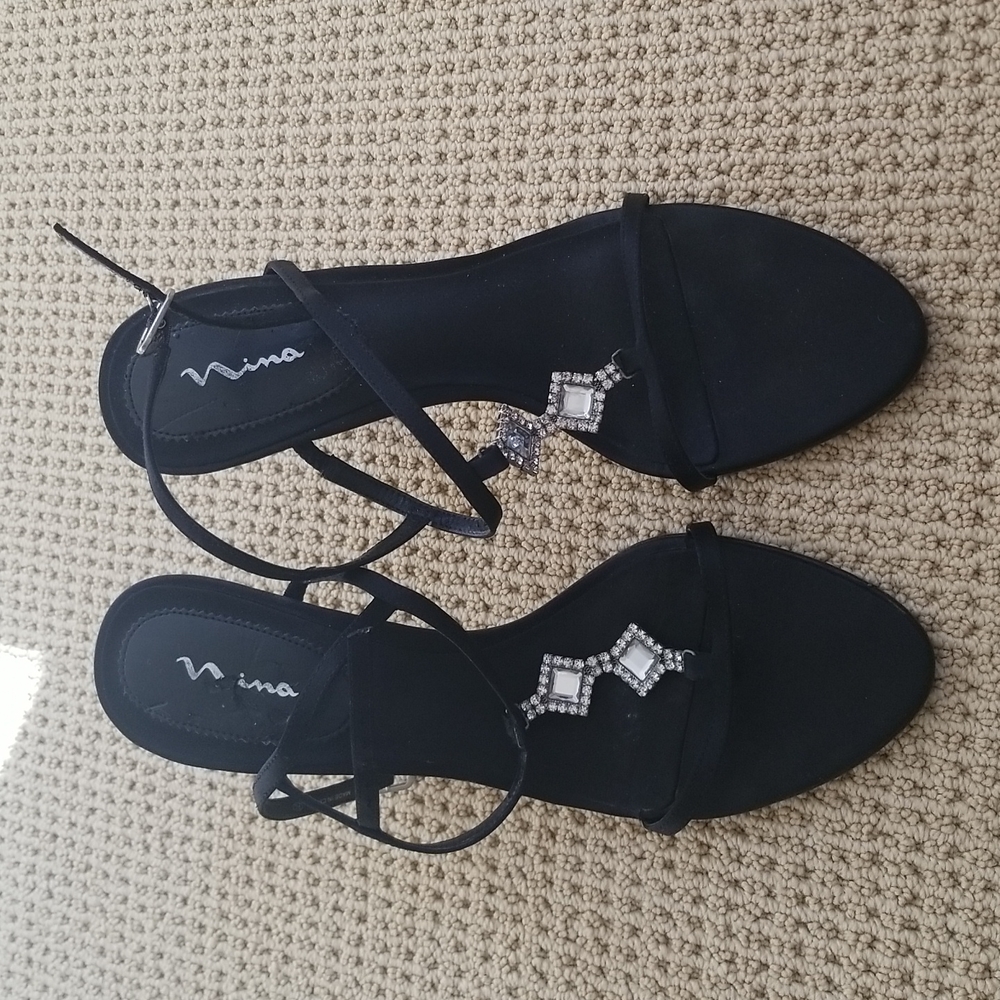 High heeled shoes